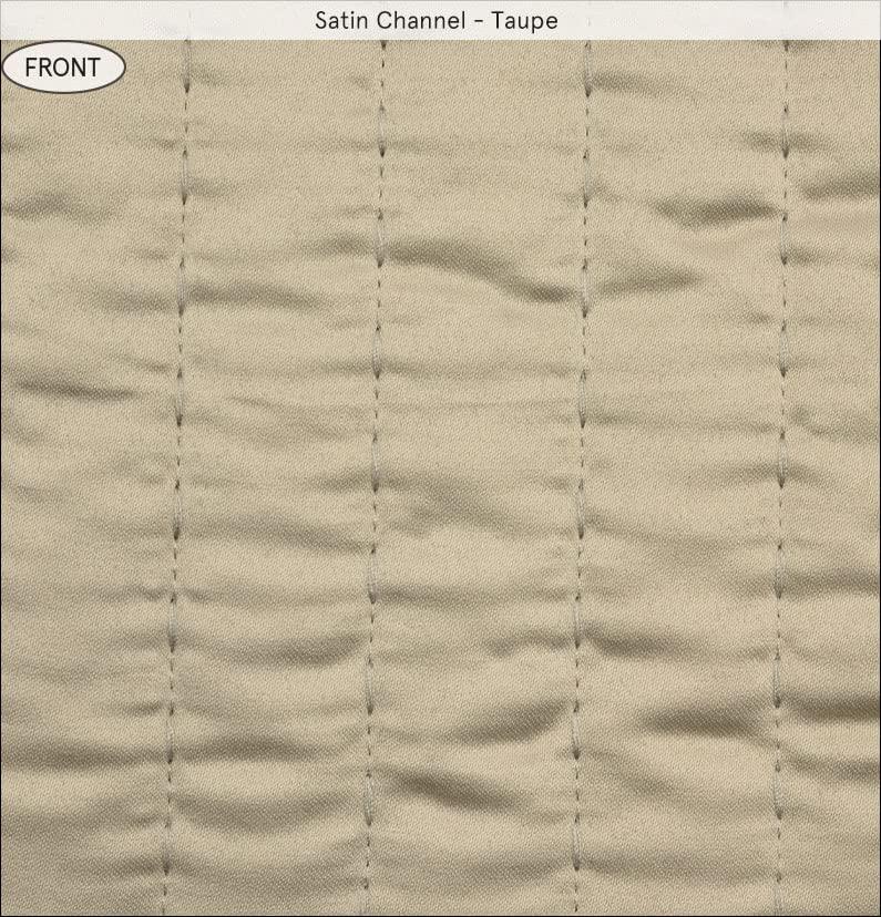 Twin Taupe Cotton Reversible Quilt Set with Pillow Shams