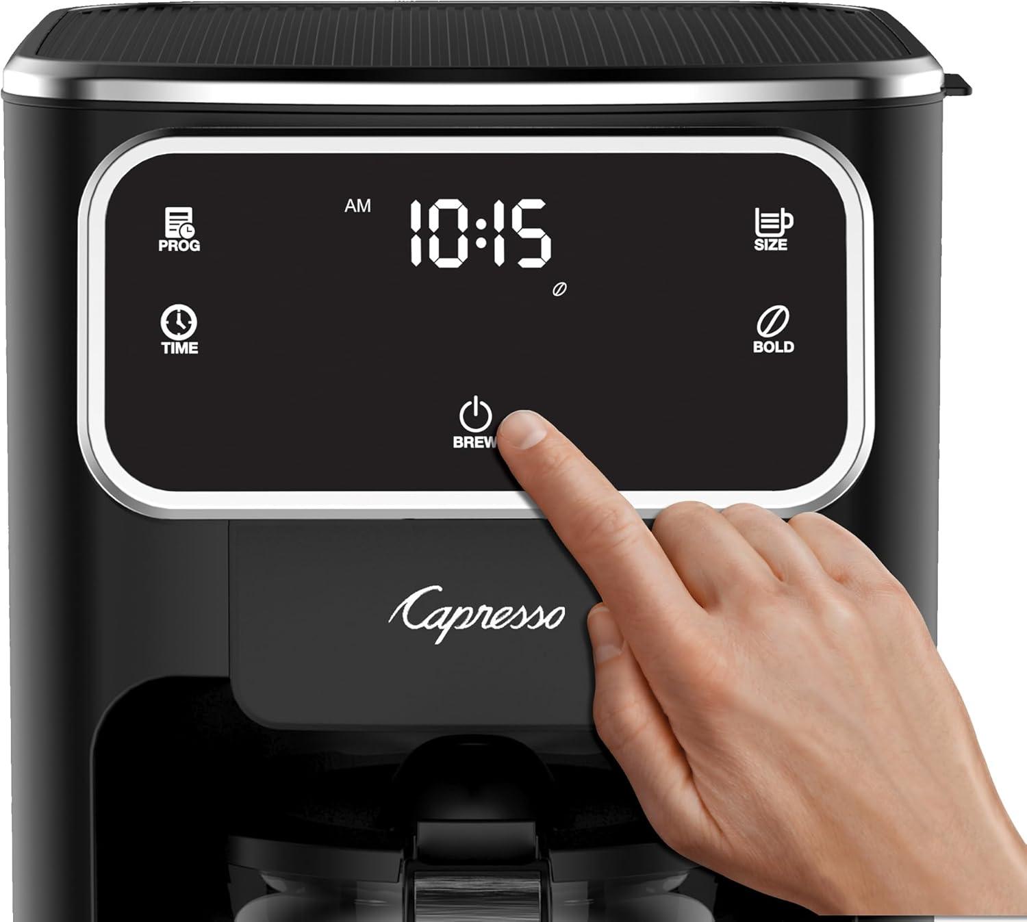 Capresso 49605 10-Cup Touchscreen Coffee Maker with Thermal Carafe - Black