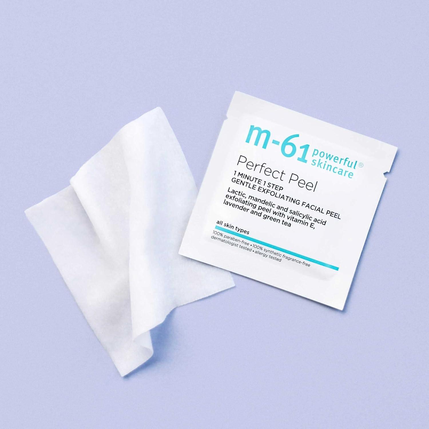 M-61 PowerGlow Peel 1 minute 1 Step Exfoliating Face Peel (10packs)