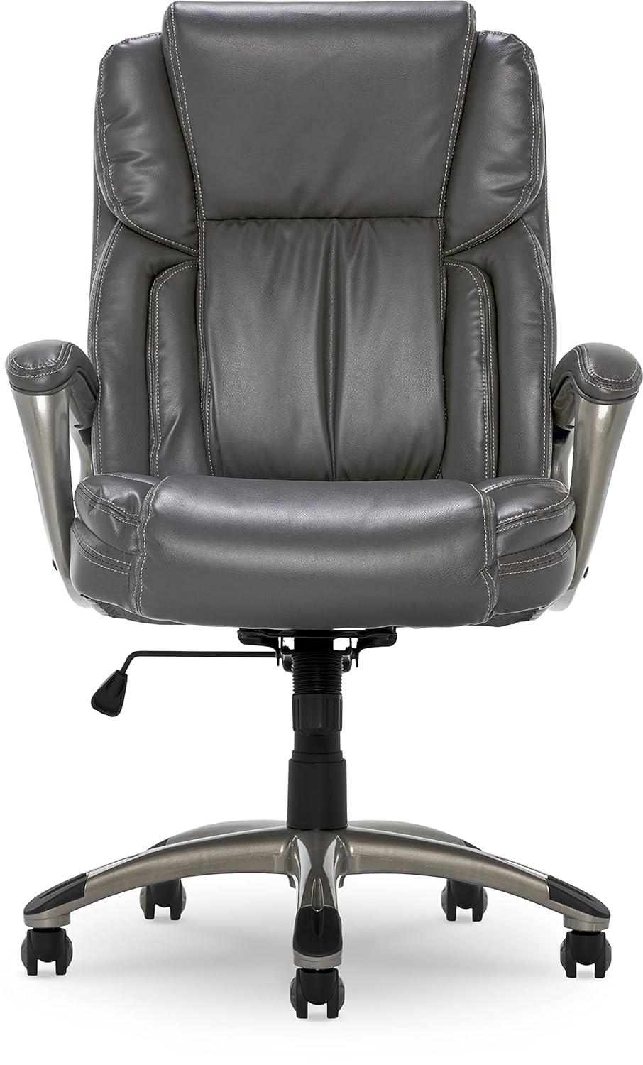 Serta Serta Garret Executive Office Chair, Ergonomic Lumbar Support, Semi-Plush Cushion, Body Pillows