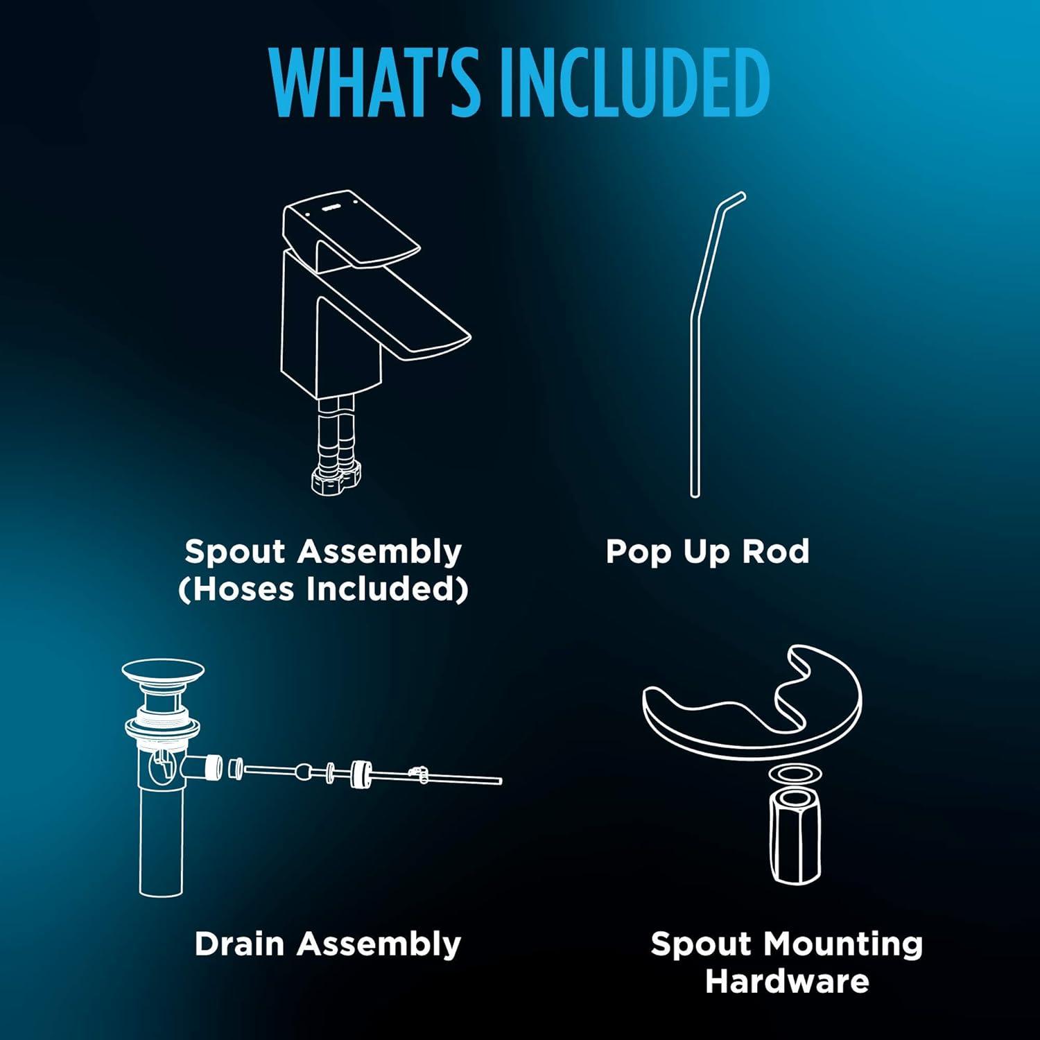 LF Single Hole Bathroom Faucet with Drain Assembly