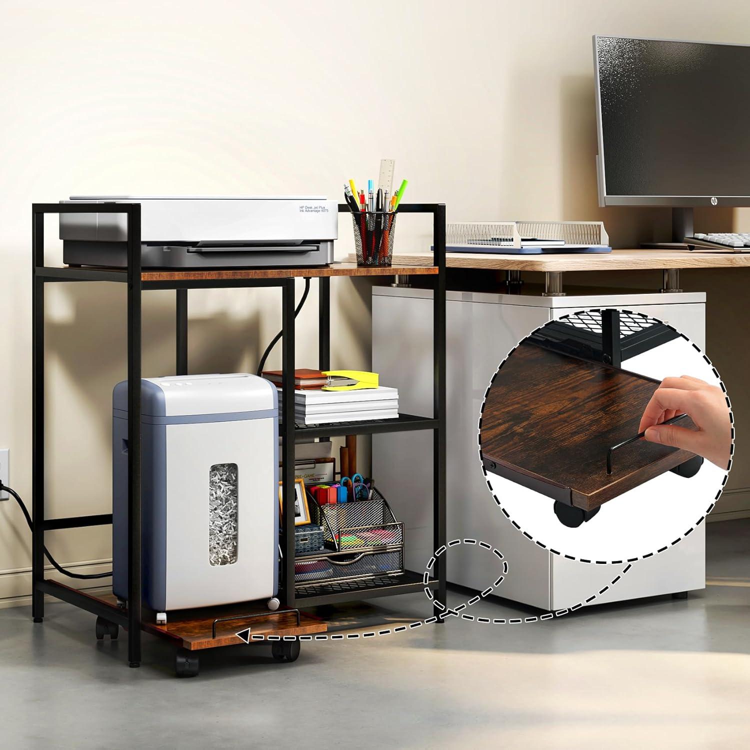 TC-HOMENY 28'' H x 23.5'' W Printer Stand