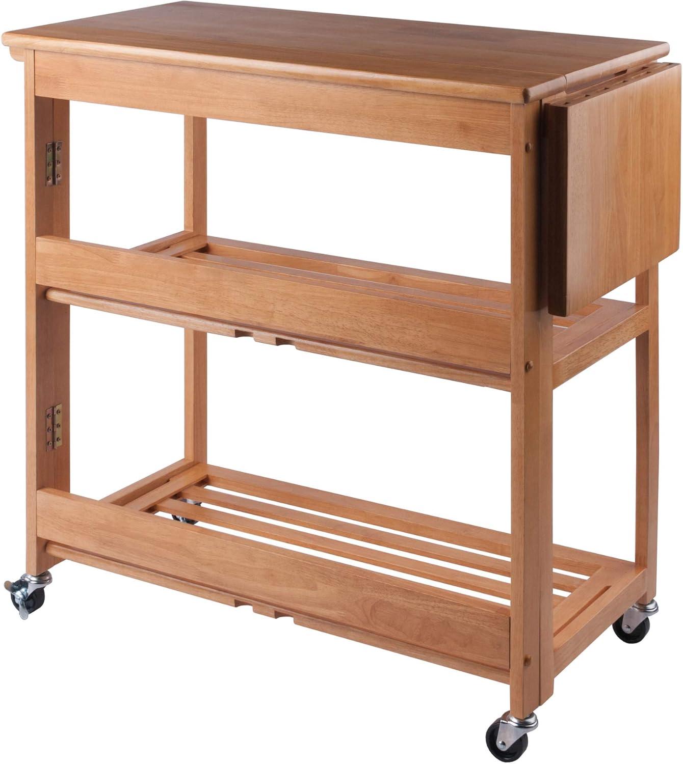 Winsome Radley Kitchen Cart, Light Oak