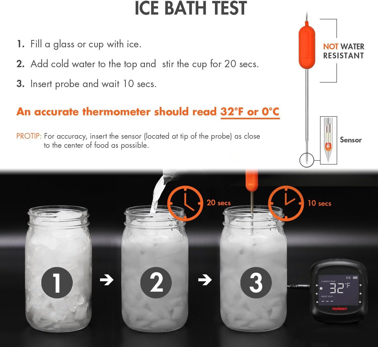 Tenergy Solis Digital Meat Thermometer, APP Controlled Wireless Bluetooth Smart BBQ Thermometer w/ 6 Stainless Steel Probes, Large LCD Display, Carrying Case, Cooking Thermometer for Grill & Smoker