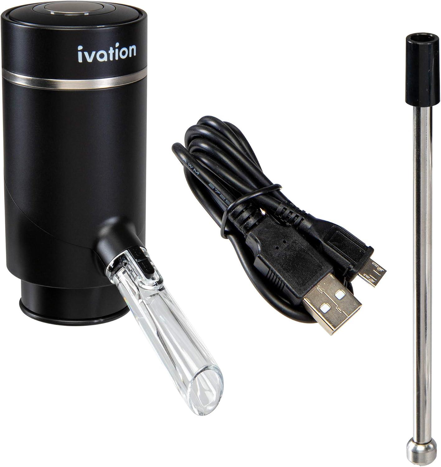 Ivation Wine Aerator Pourer Spout, Electric Wine Dispenser Machine