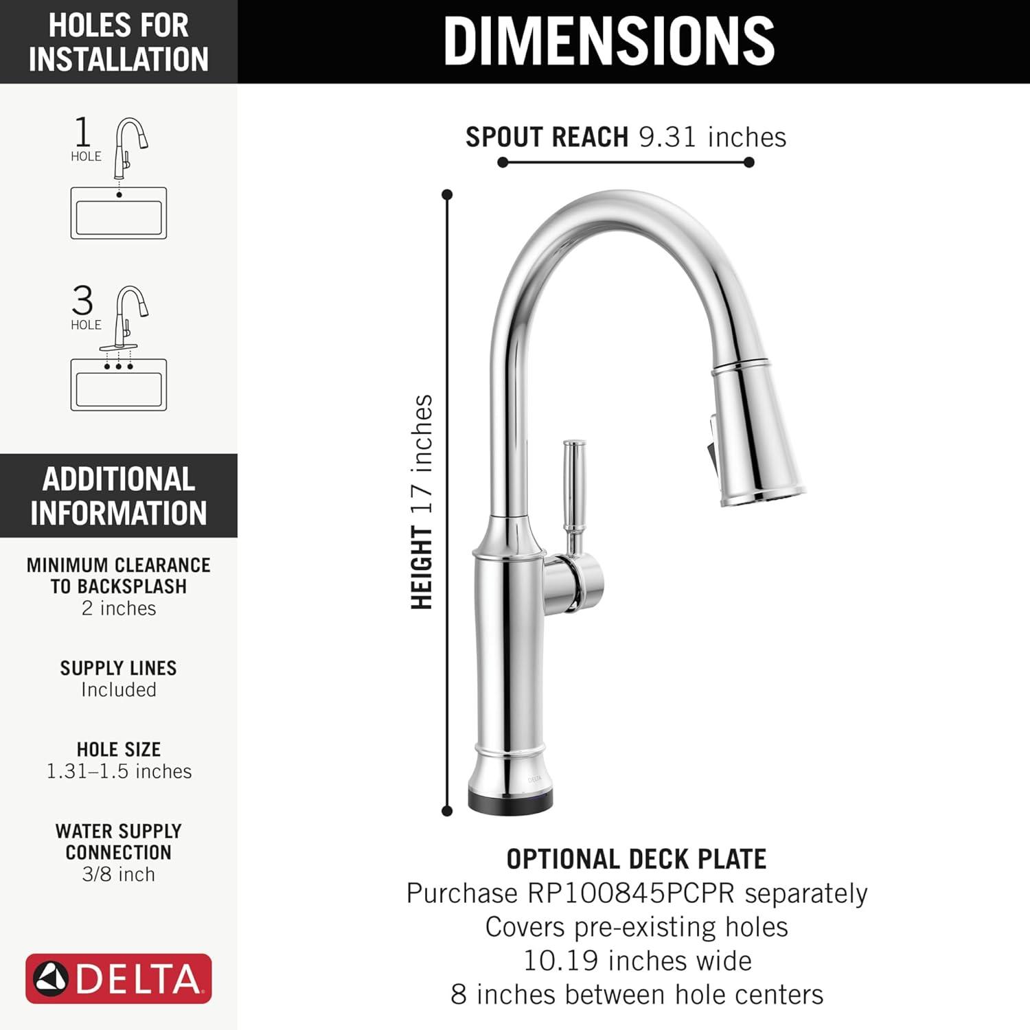 Renaldi Chrome Touchless Pull-down Kitchen Faucet with Pull-out Spray