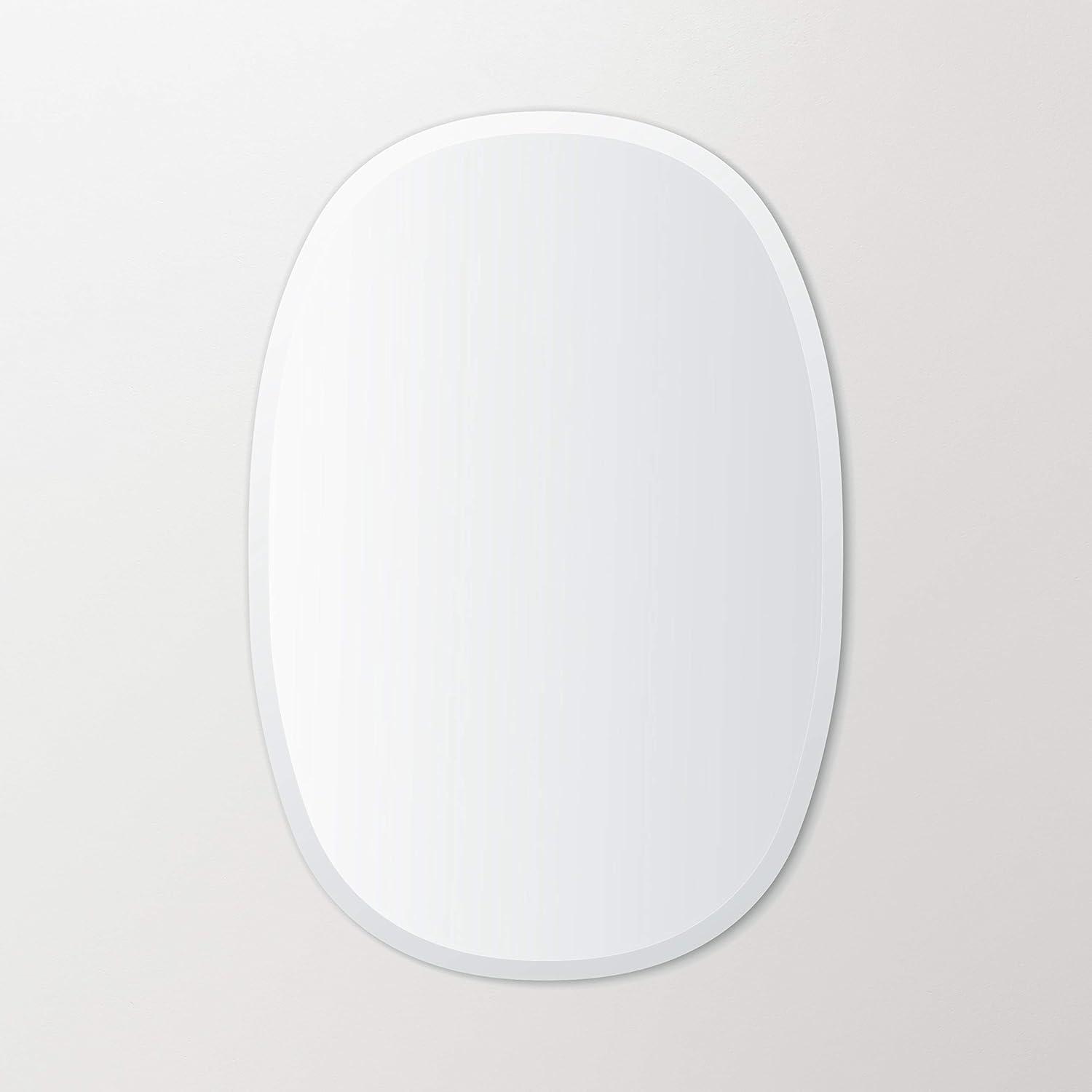 Sabine Metal Curved Oval Wall Mirror