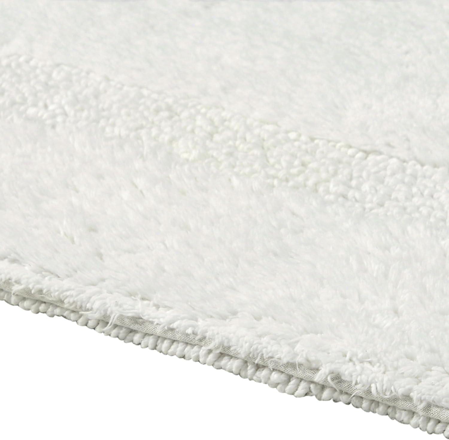 24"x40" Lux Collection Bath Rug Ivory - Better Trends: Cotton, Tufted, Machine Washable, No Backing
