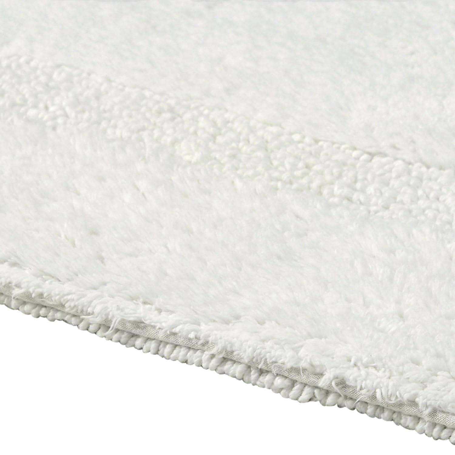 24"x40" Lux Collection Bath Rug Ivory - Better Trends: Cotton, Tufted, Machine Washable, No Backing