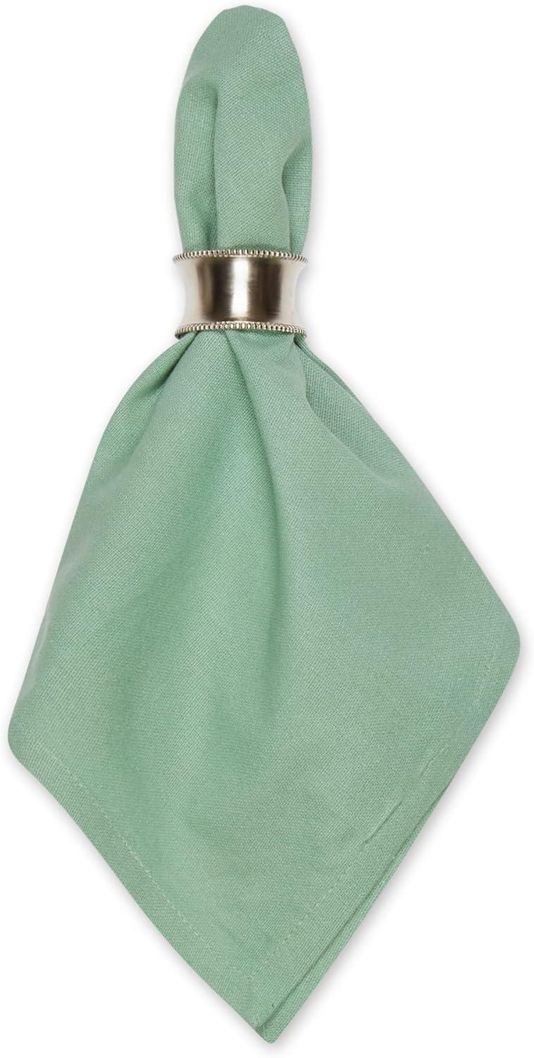 Design Imports  Solid Cotton Napkin Set 6 Piece, Jadeite, 20X20"