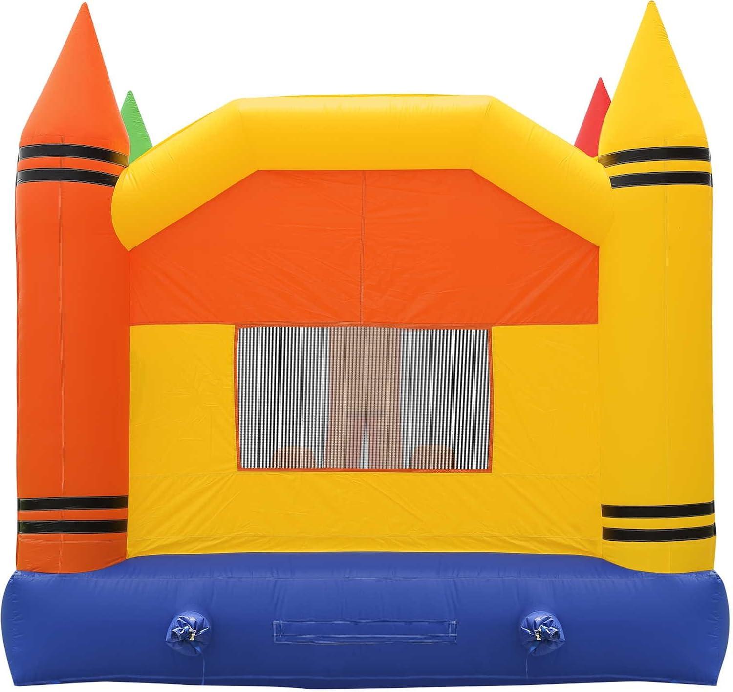 Commercial Grade Multicolor PVC Crayon Bounce House with Blower