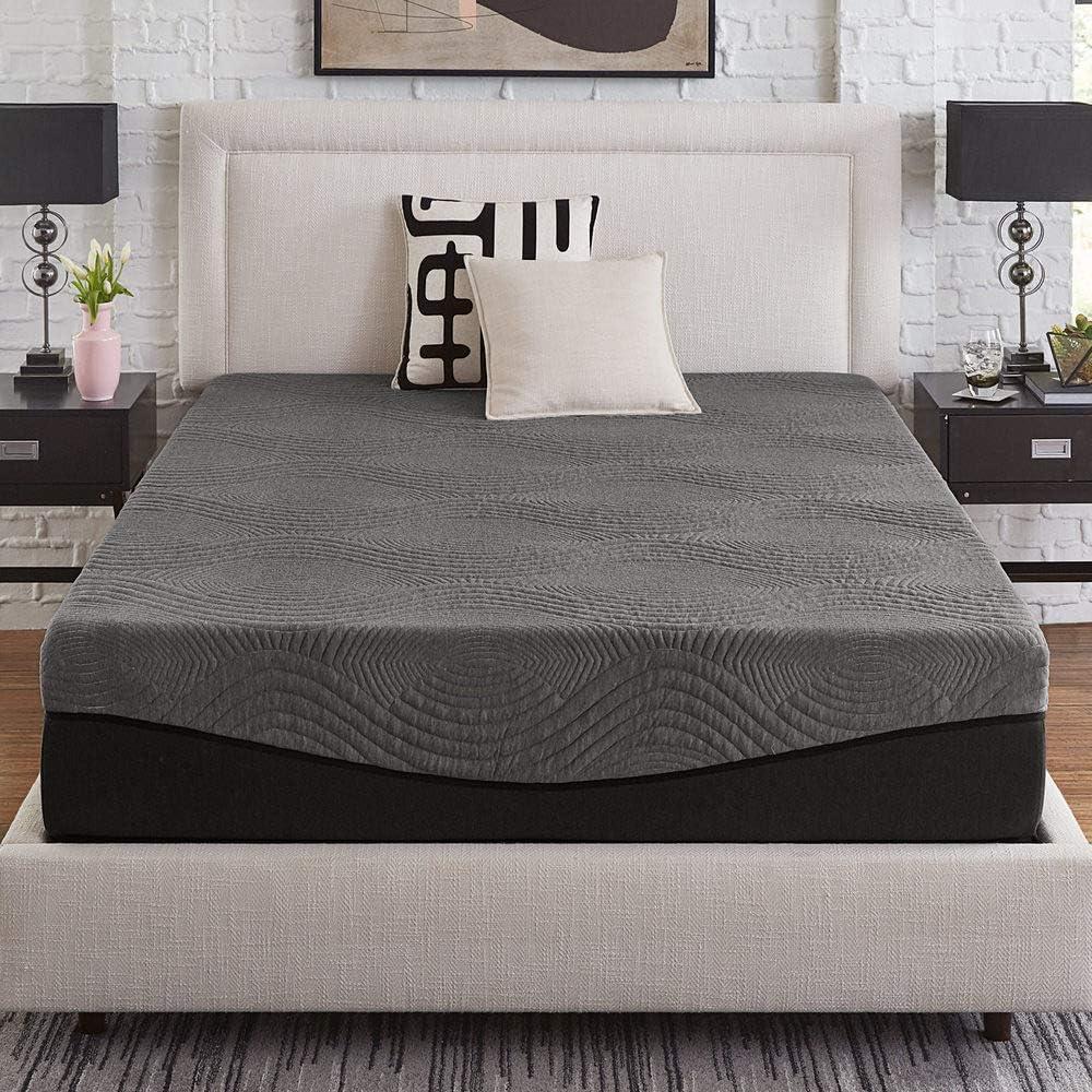 Slumber Solutions  Active 14-inch Charcoal Memory Foam Mattress Queen