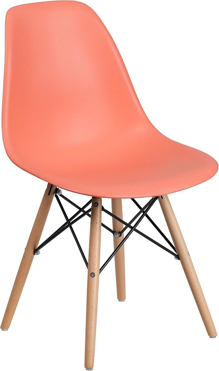 Chair with Wooden Legs for Versatile Kitchen, Dining Room, Living Room, Library or Desk Use