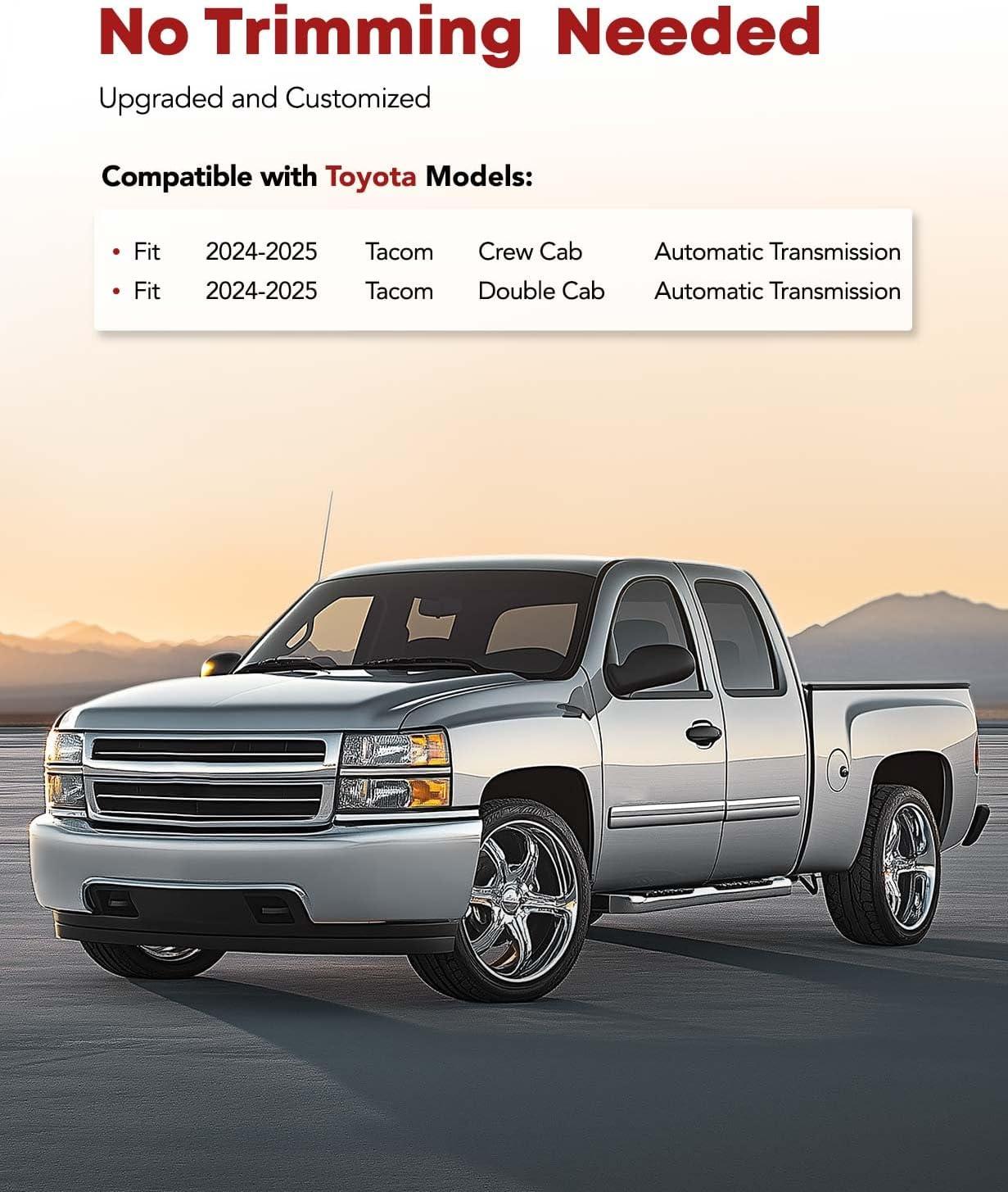 Rough Country Flex-Fit Floor Mats for 2016-2023 Toyota Tacoma - FF-71216