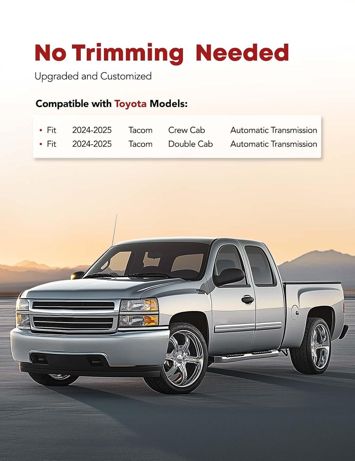 Rough Country Flex-Fit Floor Mats for 2016-2023 Toyota Tacoma - FF-71216