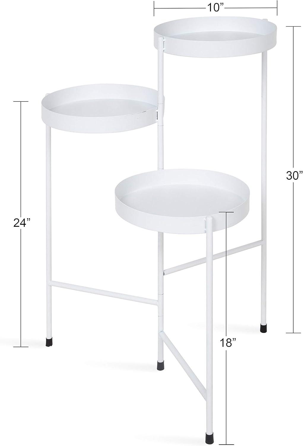 Kate and Laurel - Finn Metal Tri-Level Plant Stand