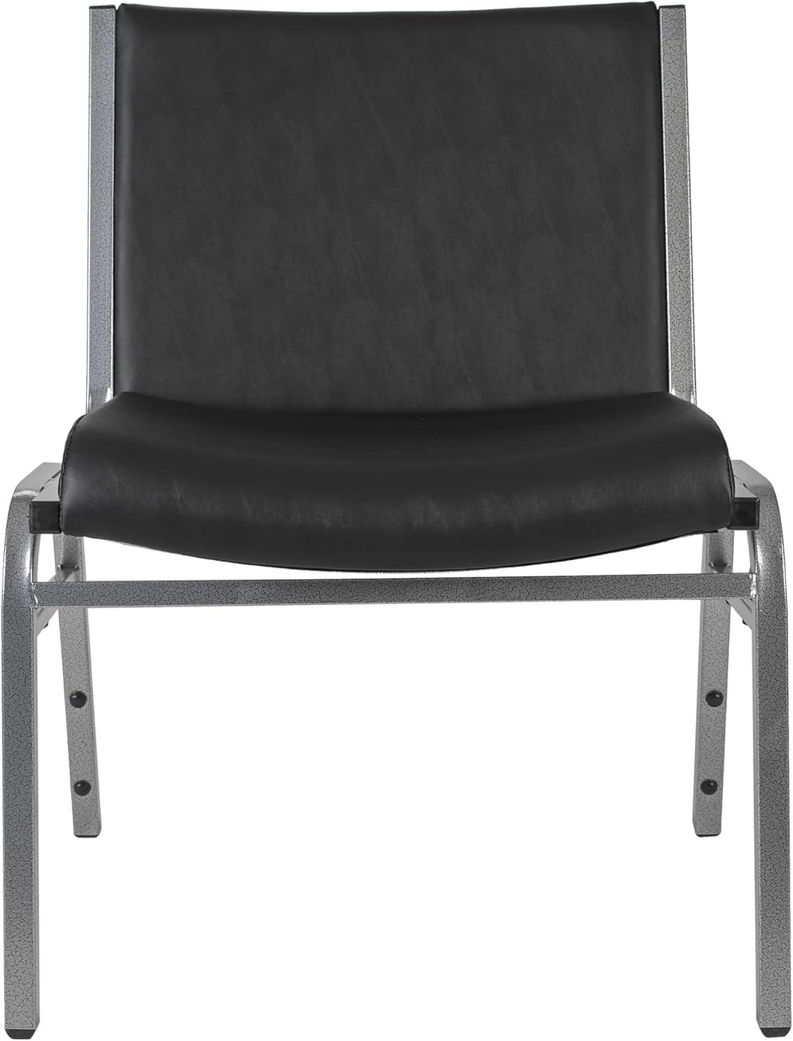 Flash Furniture Divine Multipurpose Big & Tall 1000 lb. Rated Stacking Guest Chairs for Business or Home Use (Set of 2)
