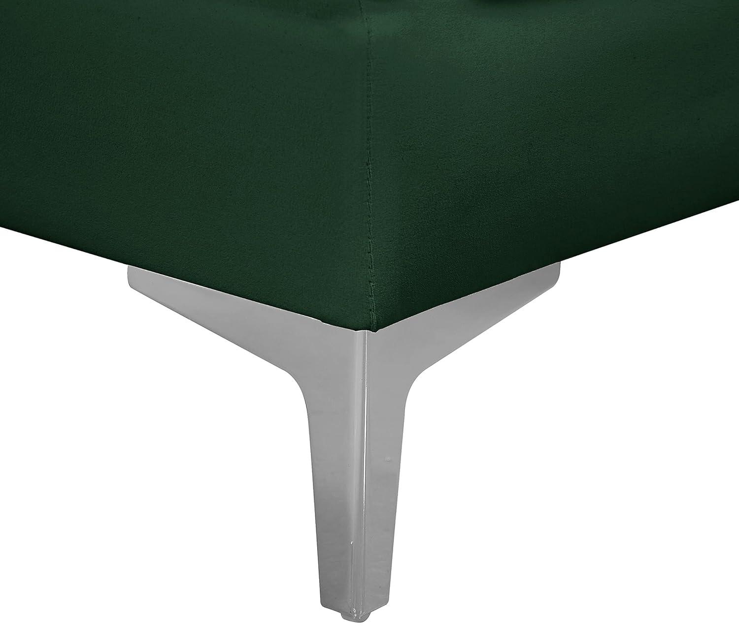 Meridian Furniture Alina Green Velvet Corner Chair