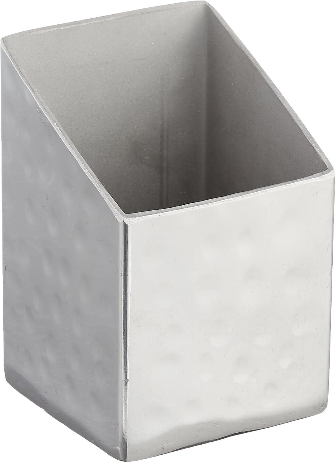 Silver Hammered Stainless Steel Sugar Packet Holder