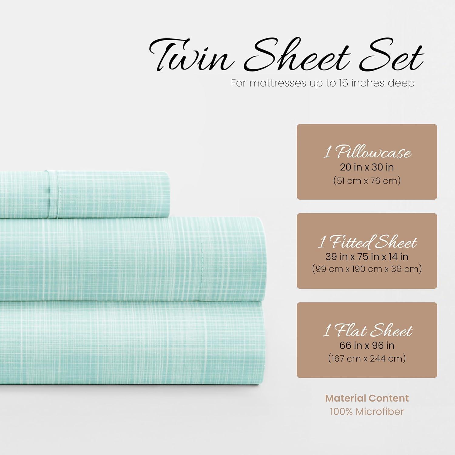 Simply Soft™ Thatch Pattern Microfiber Sheet Set