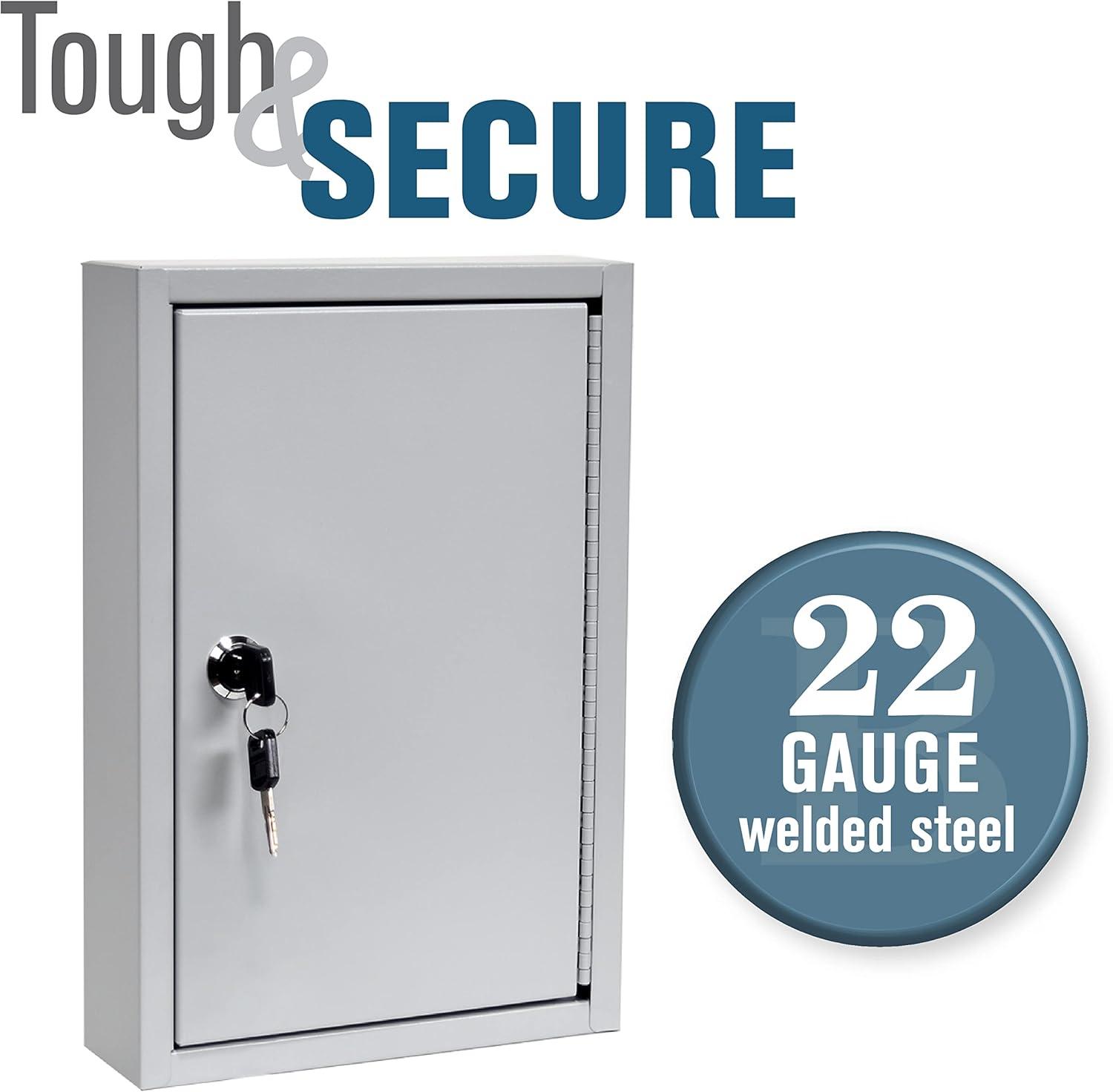 40 Key Cabinet - Single Lock Welded 22 Gauge Steel Construction