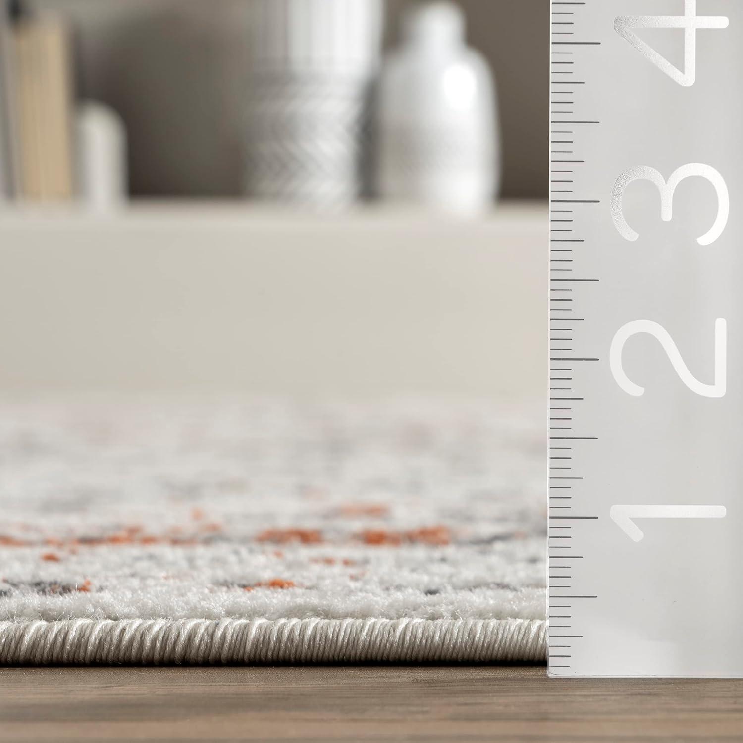 Nuloom Arlena Oriental/Persian 5x8 Indoor Area Rug for Living Room Bedroom Dining Room Kitchen, Red/Ivory