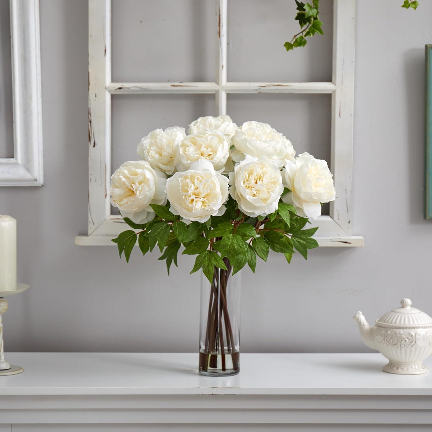 Arelious Peony Arrangement in Vase