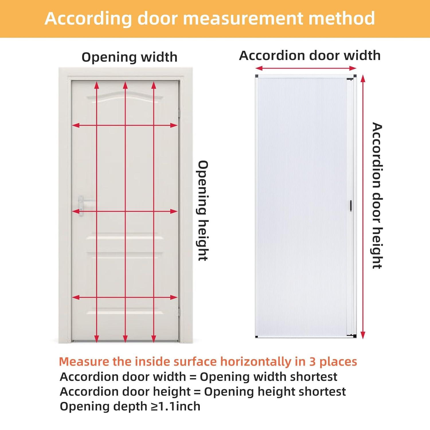 No-Drilling Interior Accordion Door, Retractable Folding Door with Aluminum Frame and Cellular Fabric, Waterproof and Heat Insulation, for Bedroom, Bathroom, Kitchen, Office(Grey