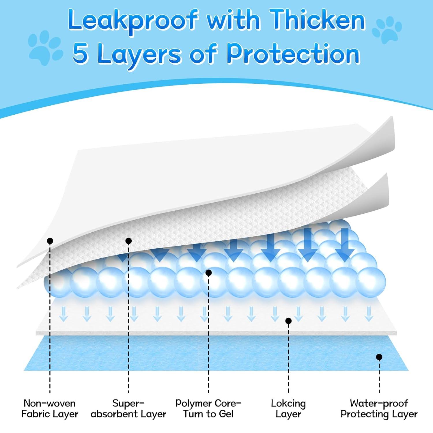 Pee Pads for Dogs - 30" X 36" Extra Large Puppy Pads XXL Potty Training Pads for Pet Wee Wee Pads Quick Absorbent Disposable Leak-Proof Pee Pads for Dogs Large Puppy Supplies - 30 Count