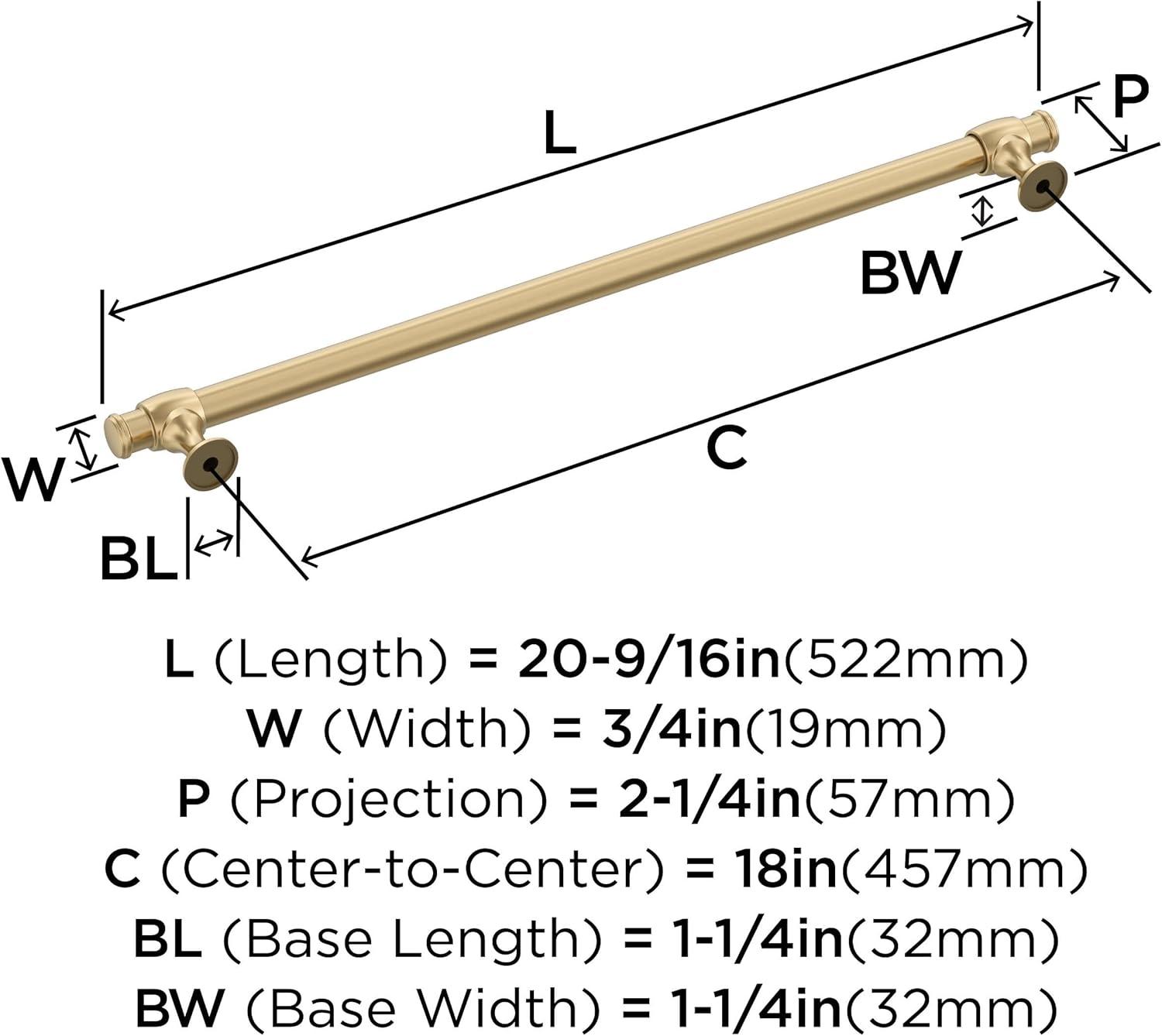 Winsome 18" Center to Center Appliance Pull