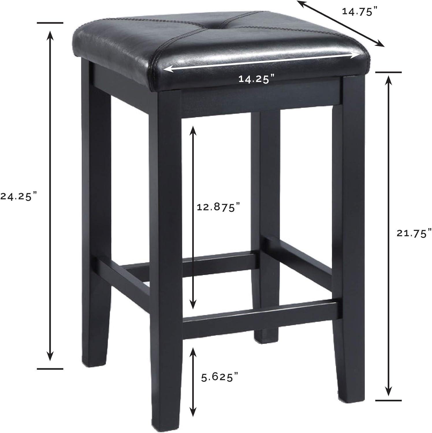 Set of 2 24" Square Counter Height Barstools - Crosley