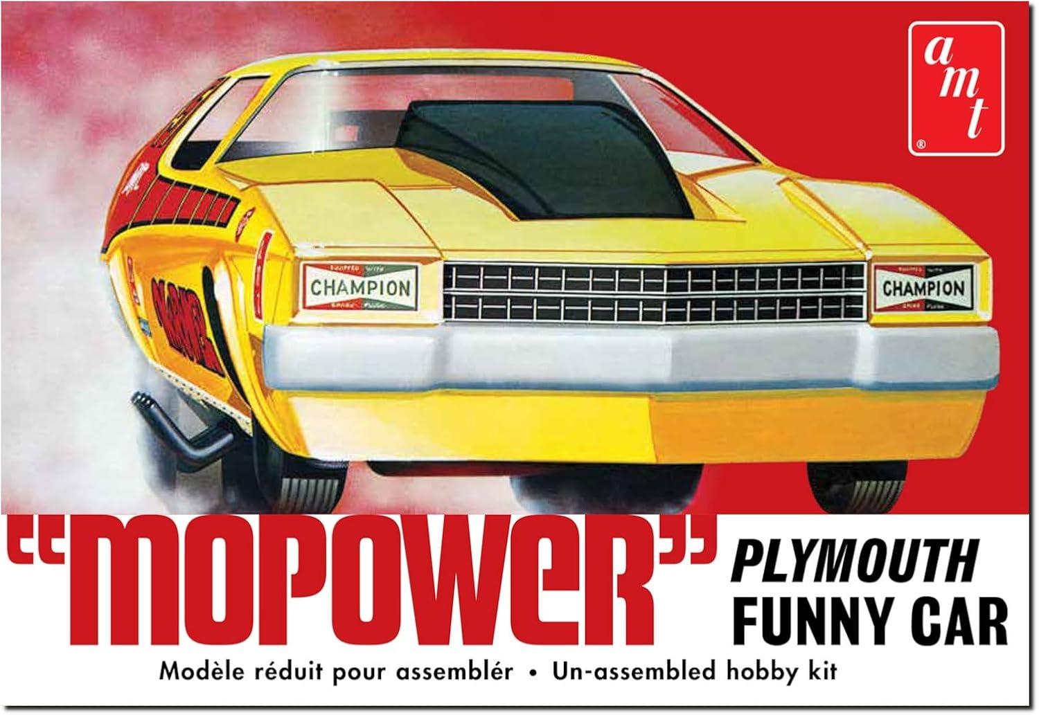 Skill 2 Model Kit Plymouth Funny Car "Mopower" 1/25 Scale Model by AMT