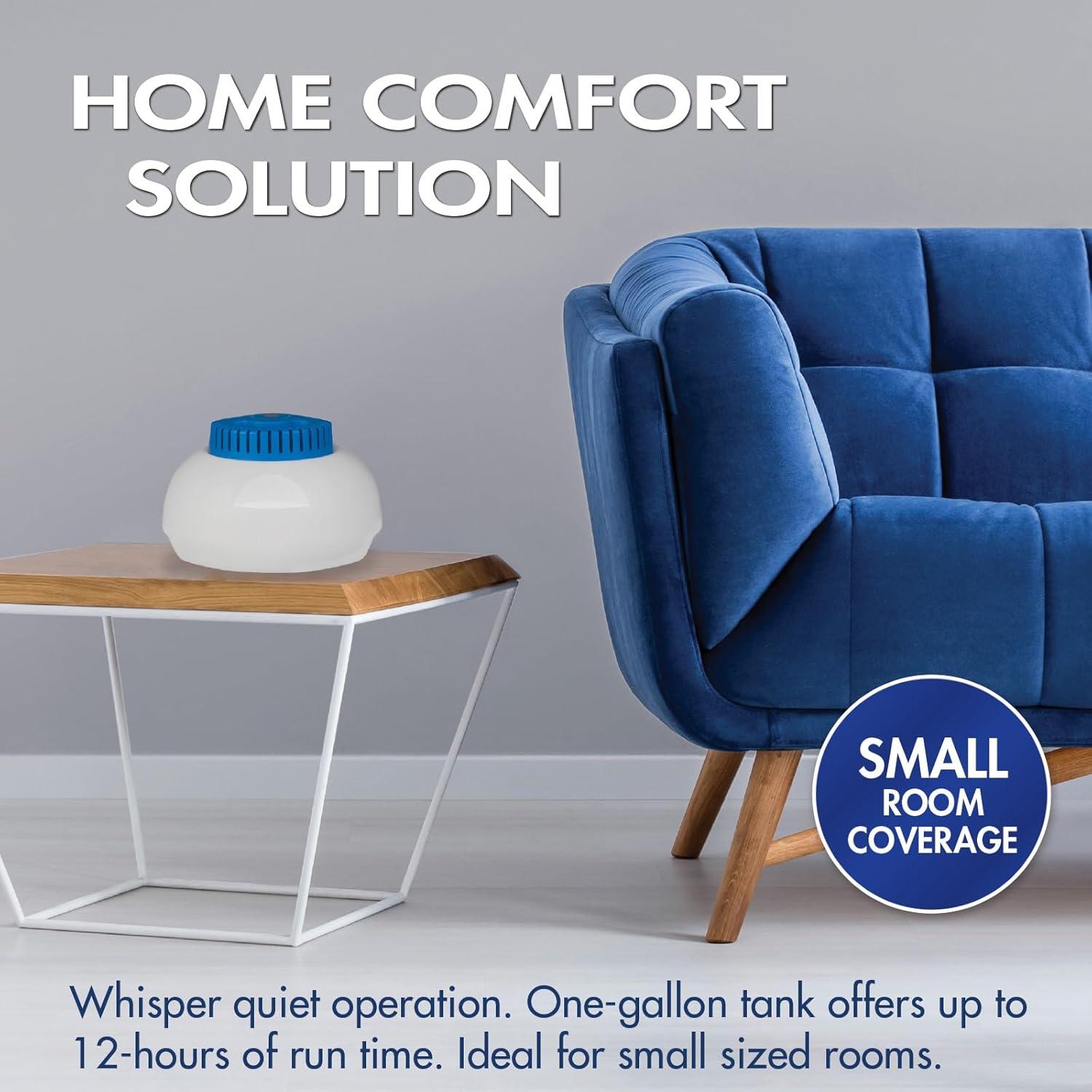 Thera|Care Warm Steam Vaporizer for Small Size Rooms, No Filter Required, Cold and Congestion Relief