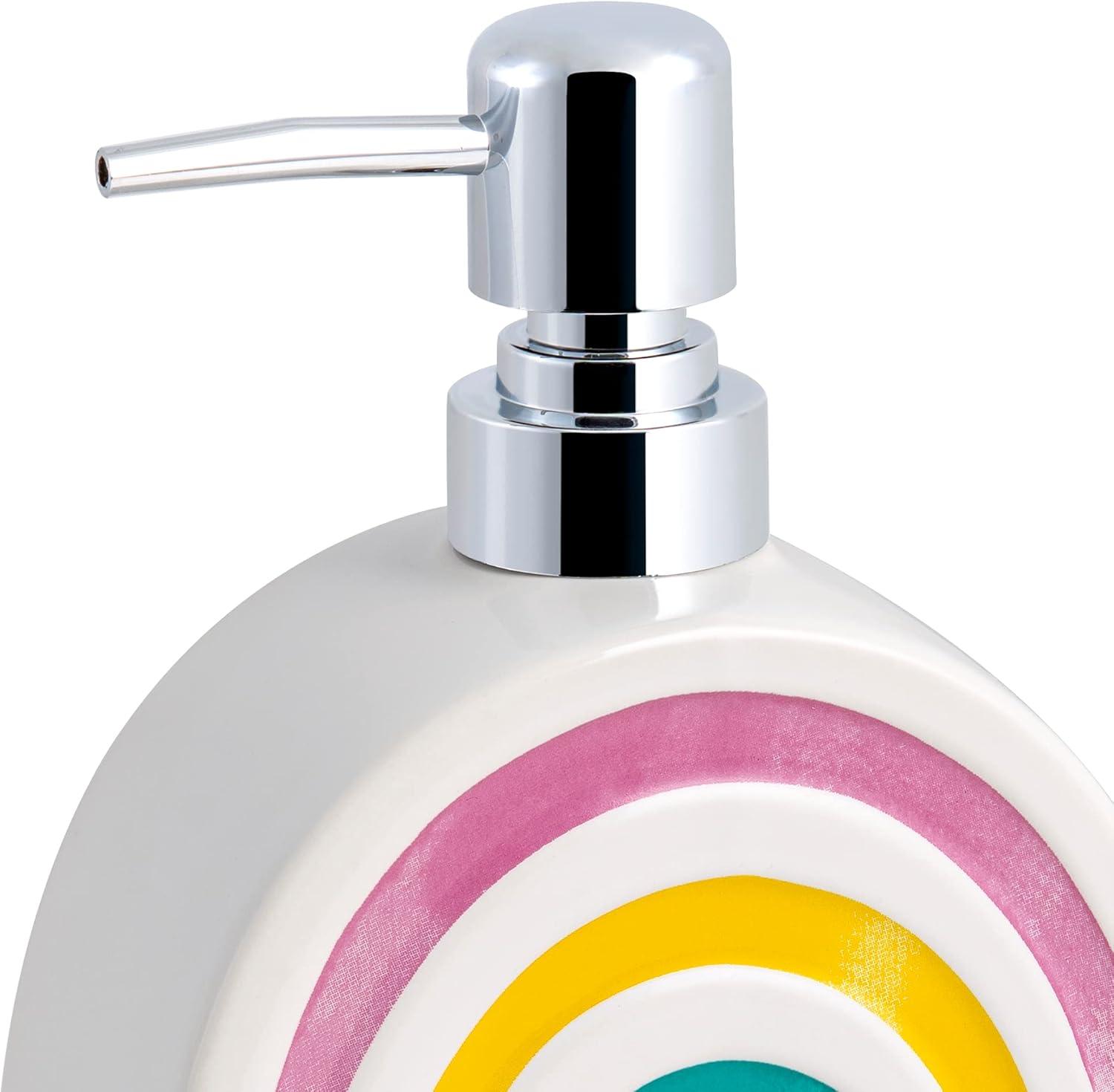 CodYinFI Rainbow 4-Piece Ceramic Bathoom Accessory Set