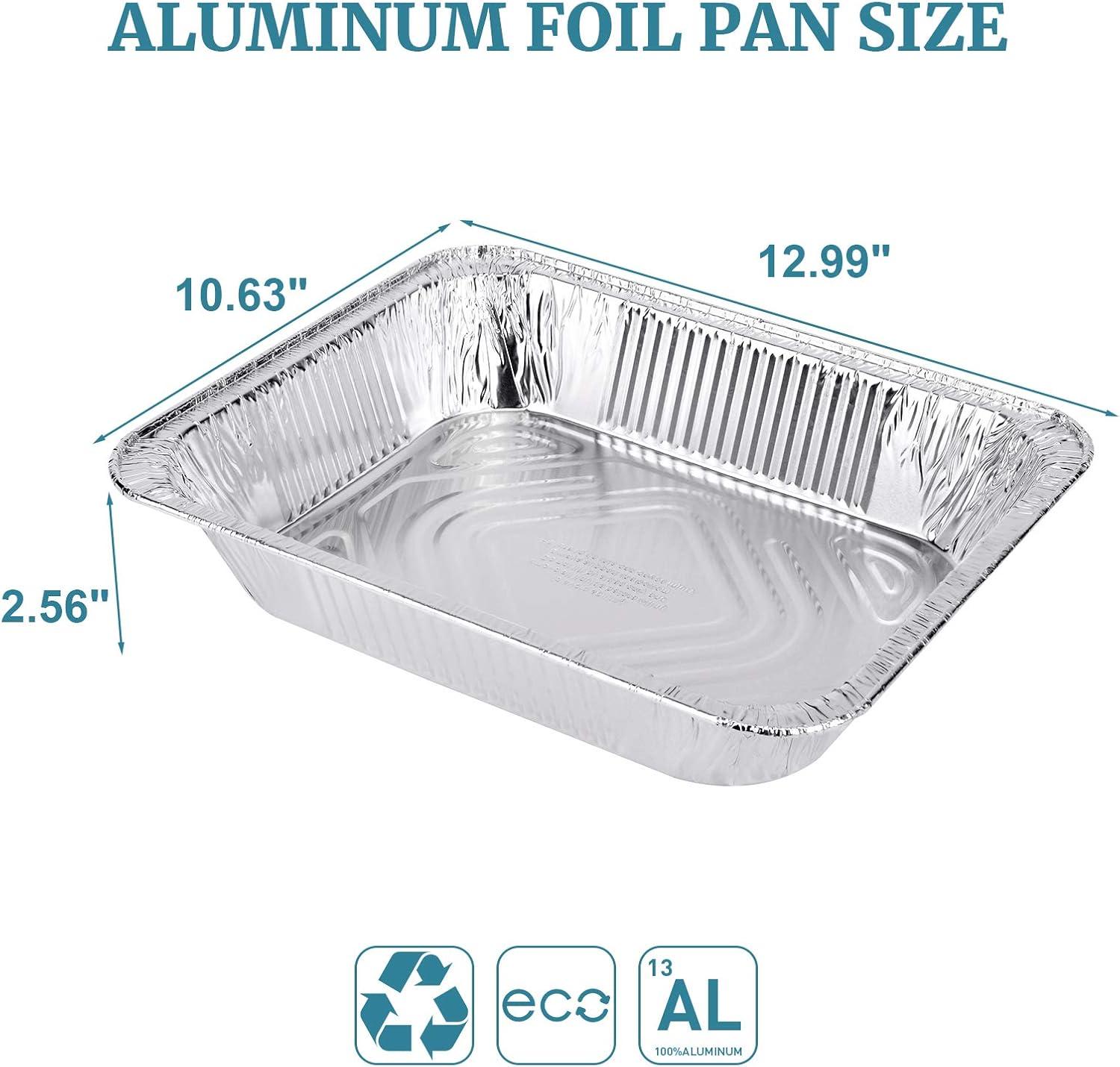 Stock Your Home 9x13 Disposable Aluminum Foil Pans - 30 Pack - for Cooking, Heating, Storing, Prepping Food