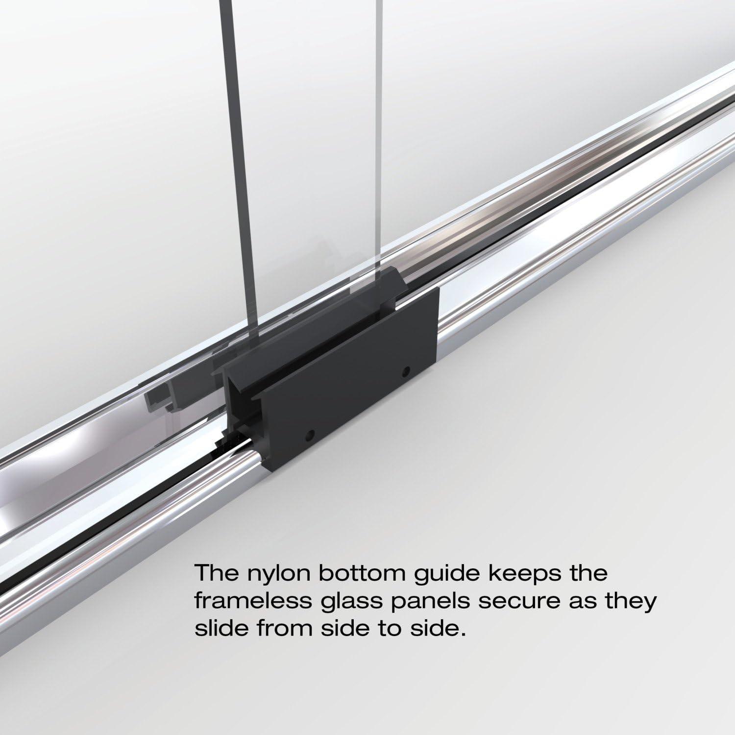 Infinity 43" W x 47'' W x 70" H Semi-Frameless Shower Door