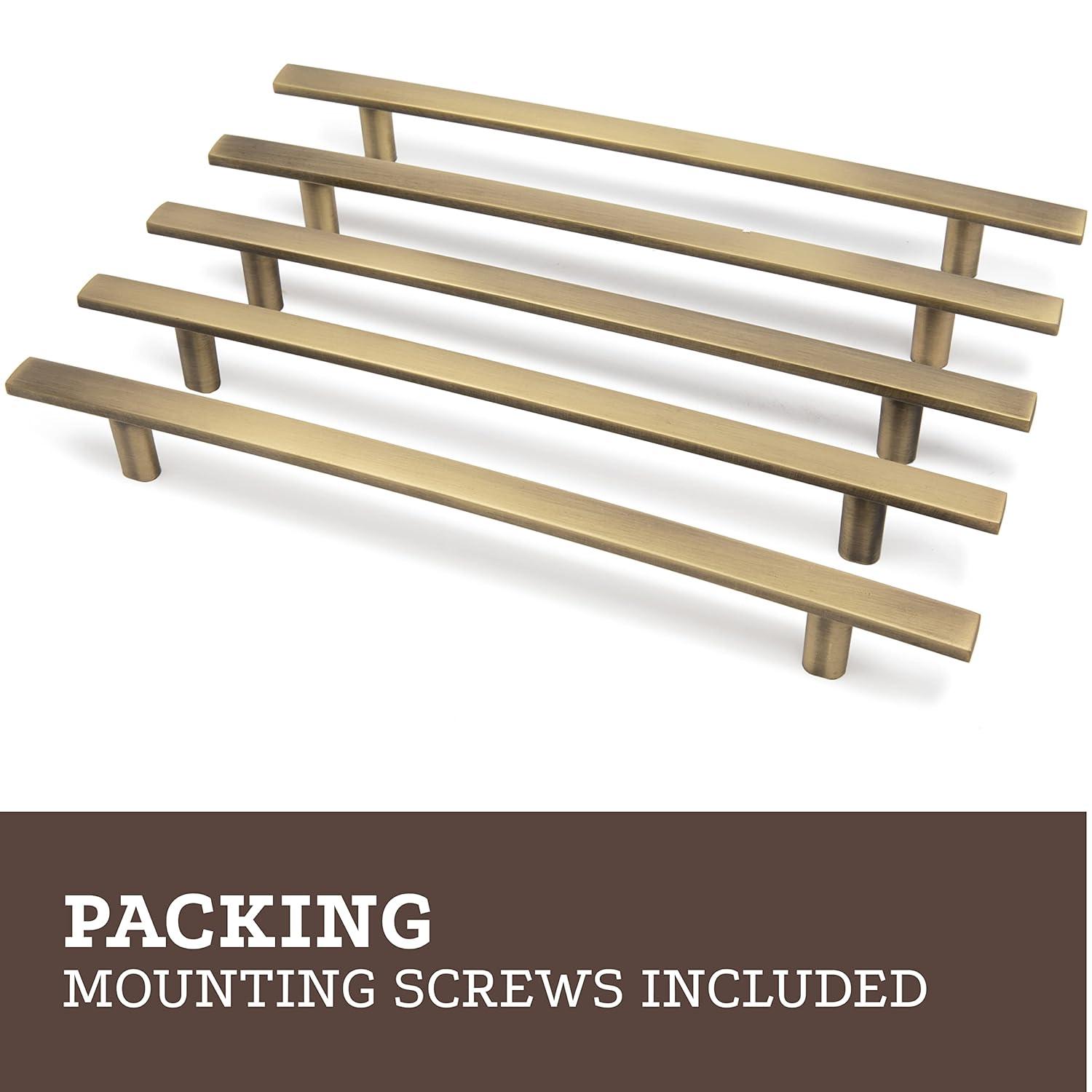 Aviano Hardware Modern Curved Subtle Arch Handle Pull- 10 Pack, Brown