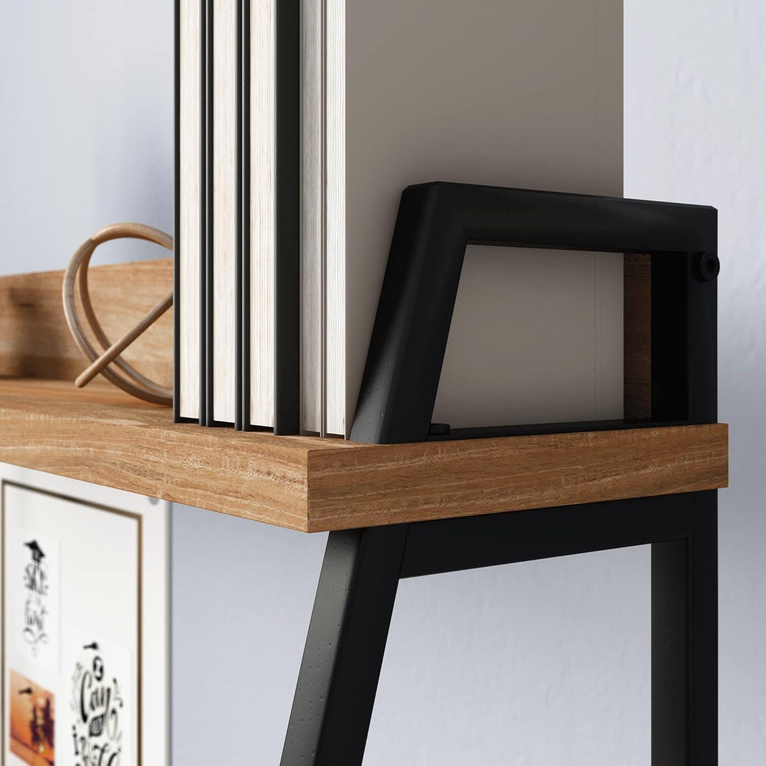 Sauder 424933 North Avenue Desk With Hutch, Charter Oak Finish