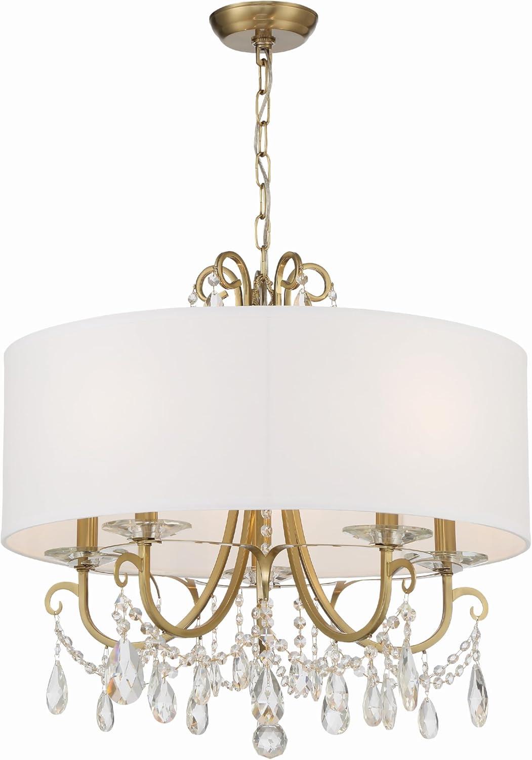 Crystorama Lighting Othello 5 - Light Chandelier in  Vibrant Gold