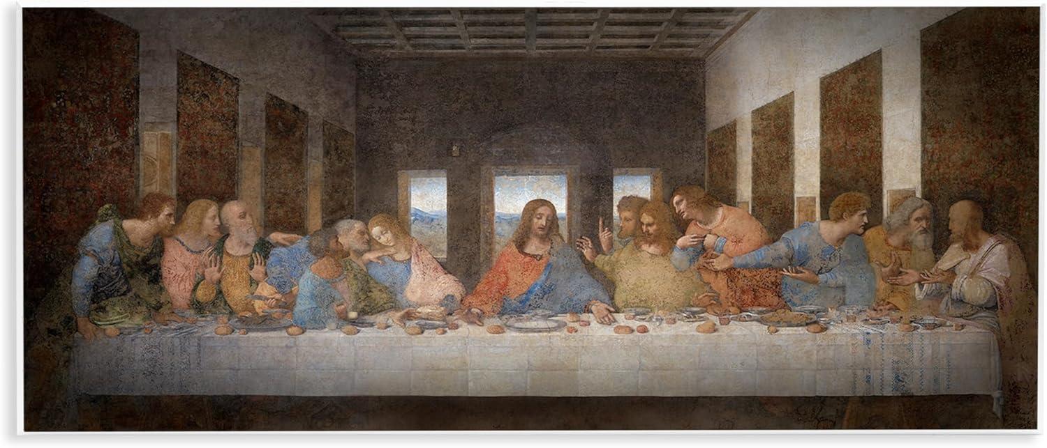 Stupell Industries Last Supper Religious Classical Painting, 17" x 7"