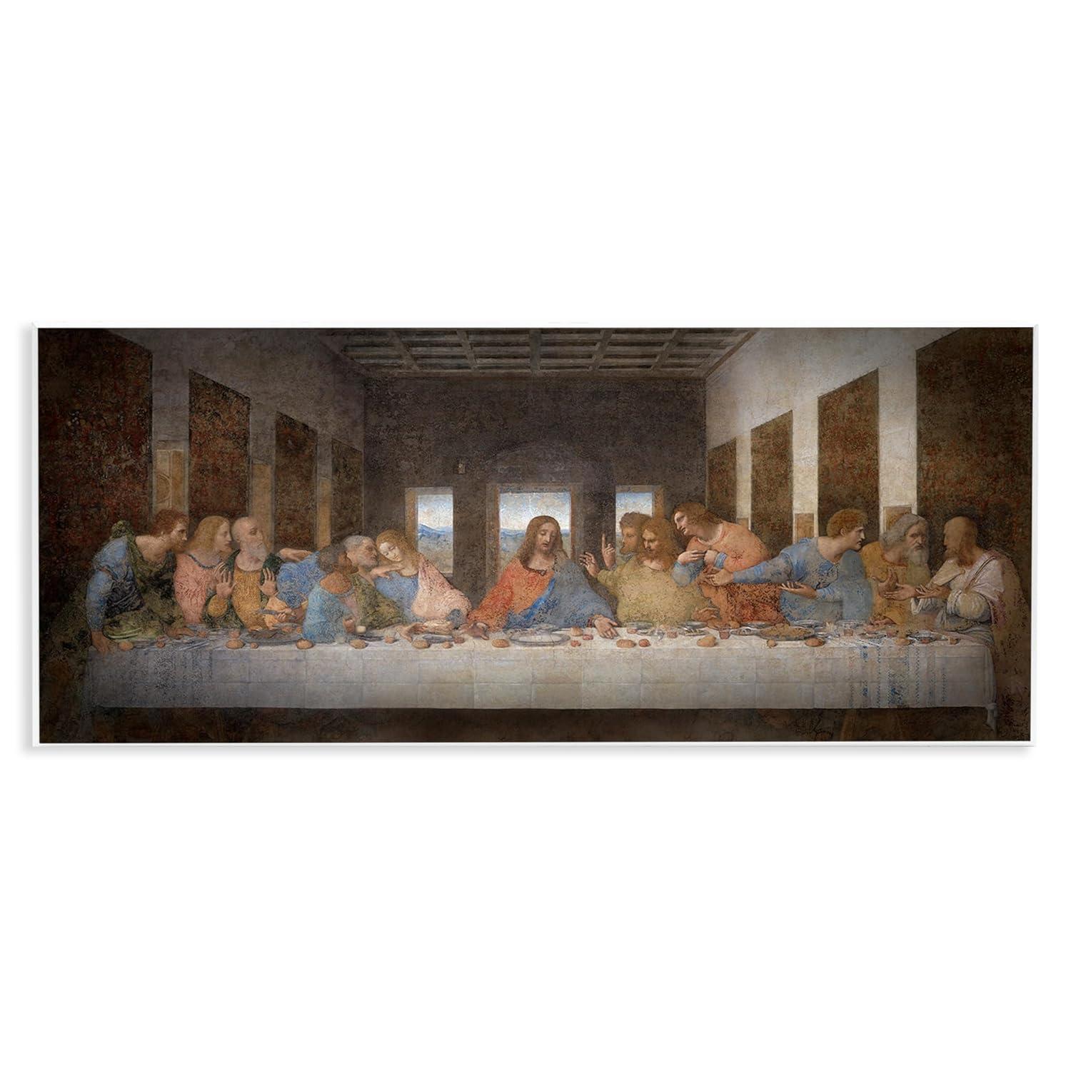 Stupell Industries Last Supper Religious Classical Painting, 17" x 7"