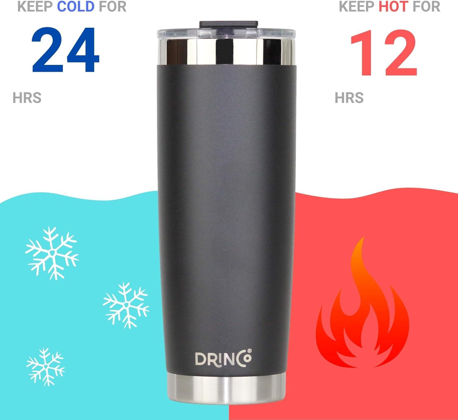 Drinco Drinco 20oz. Double Wall Insulated Stainless Steel Travel Tumbler
