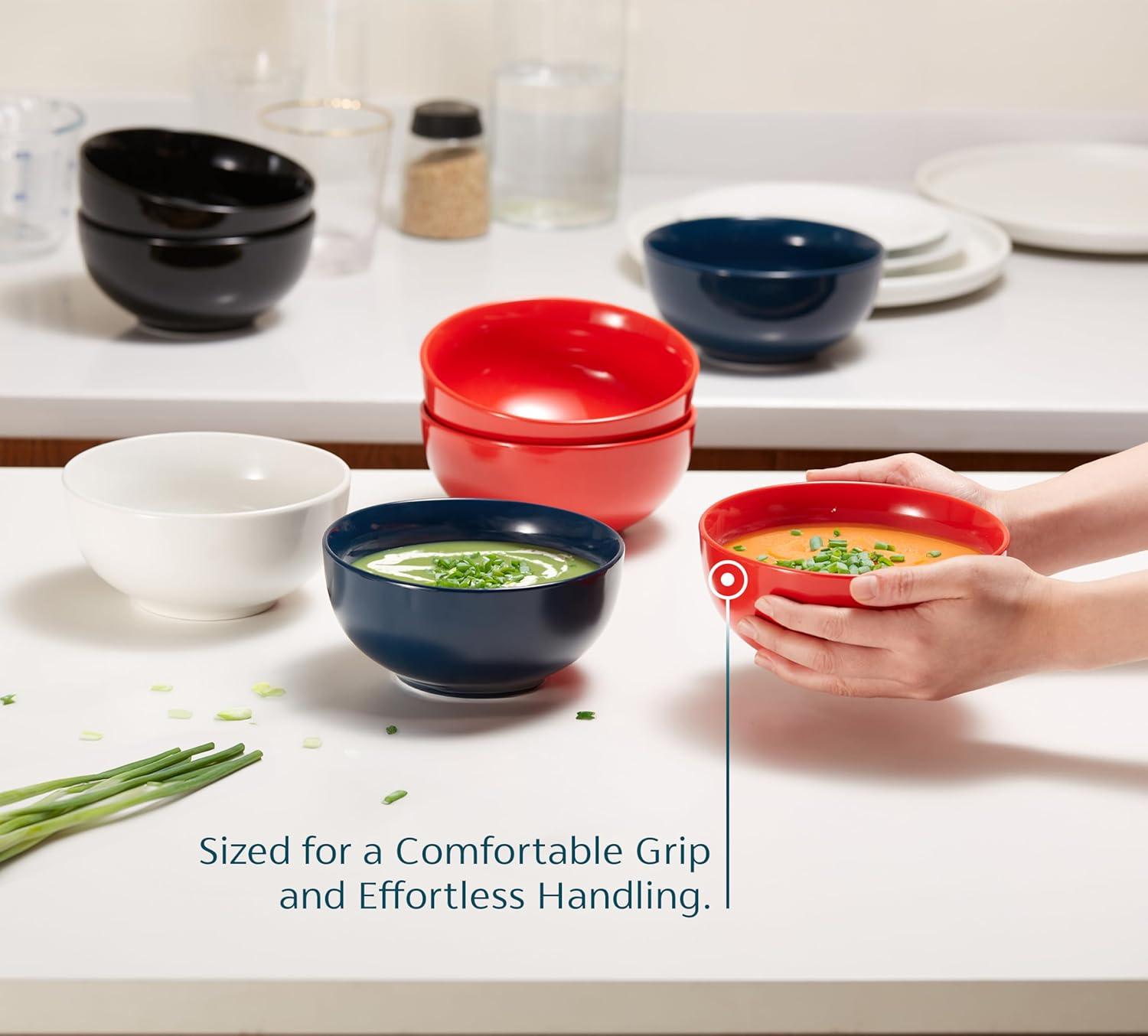 kook Kook Ceramic Cereal Bowls , 20 oz. (Set of 6)