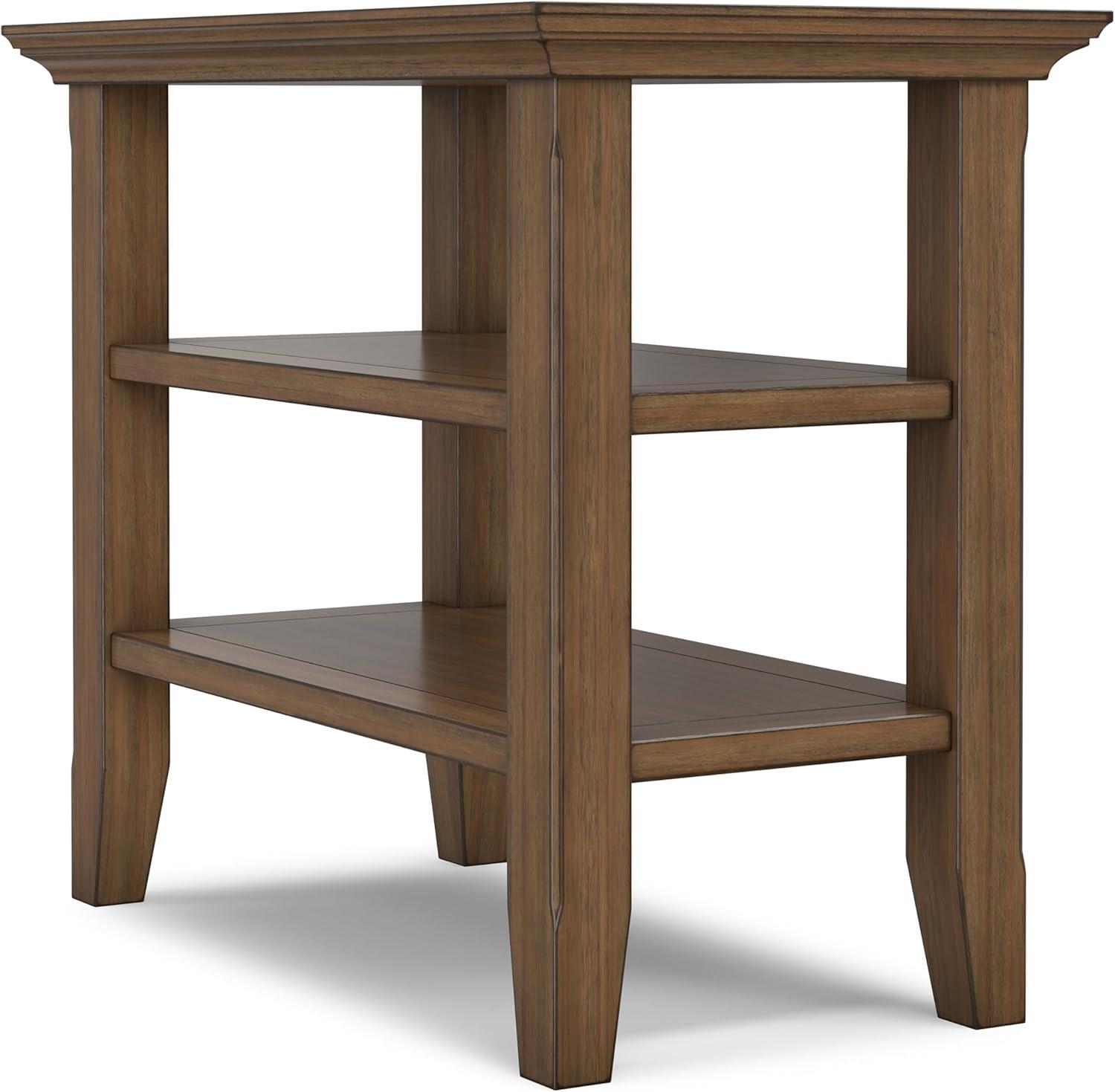 Lark Manor™ Solid Wood Transitional Table with Open Shelves