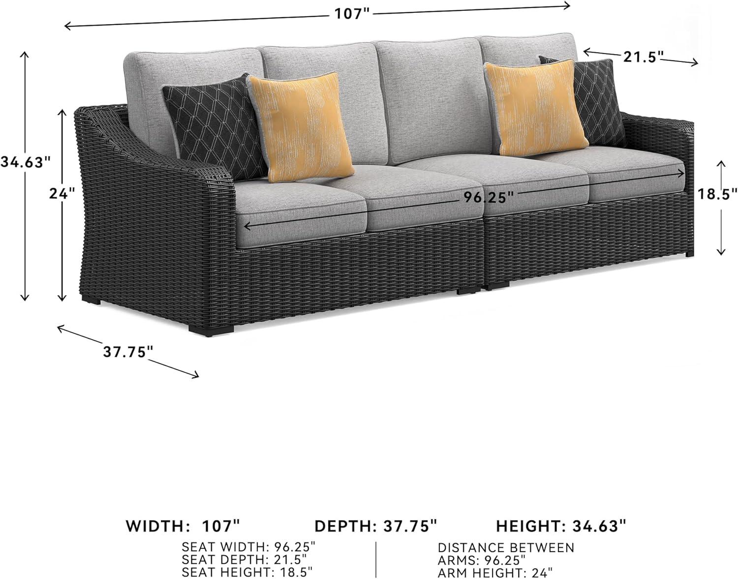 Signature Design by Ashley Casual Beachcroft Armless Chair with Cushion  Beige