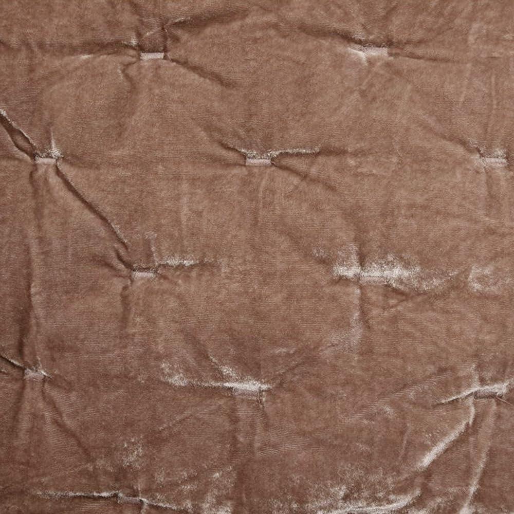 Stella Solid Faux Silk Velvet Romantic Western 1 Piece Quilt