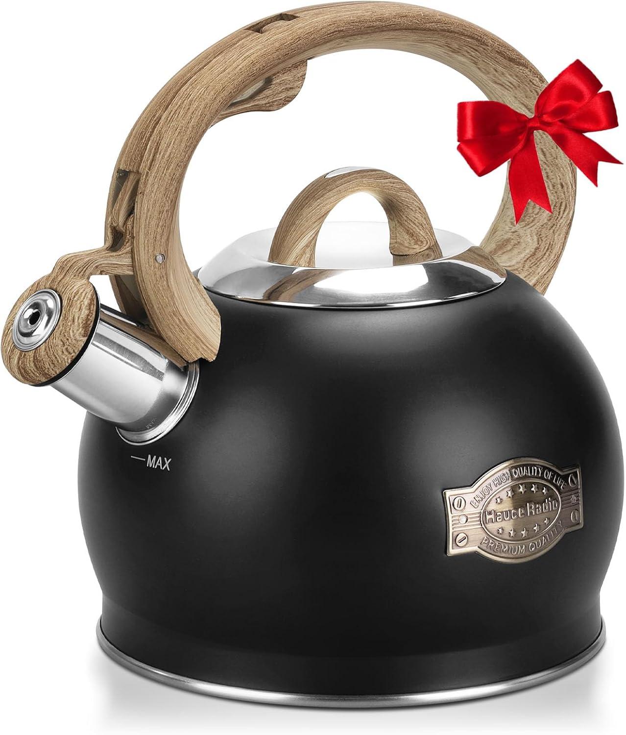 LUXESIT LUXESIT 2.64 Quarts Stainless Steel Whistling Stovetop Tea Kettle