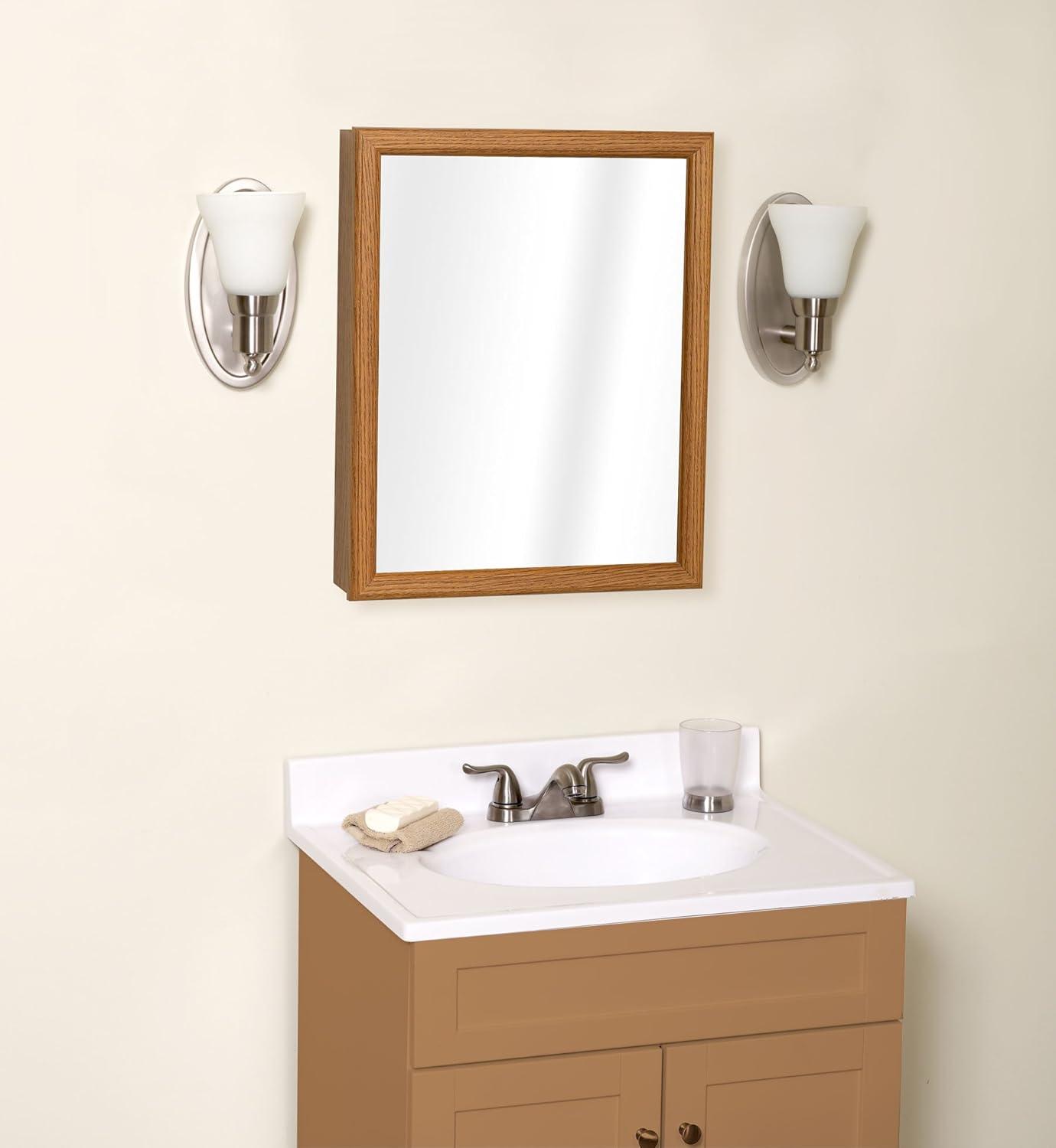 Zenith Products 19.25 in. H X 15.5 in. W X 4.5 in. D Rectangle Medicine Cabinet/Mirror