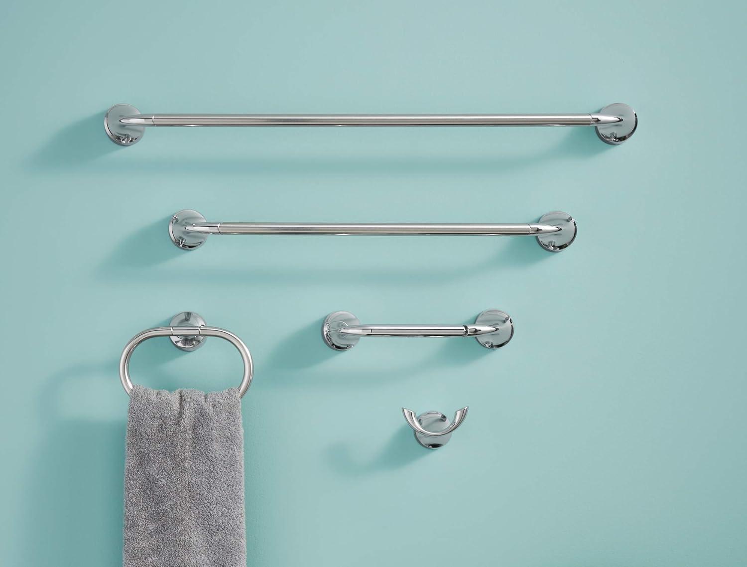 Idora 24-Inch Chrome Wall Mounted Towel Bar