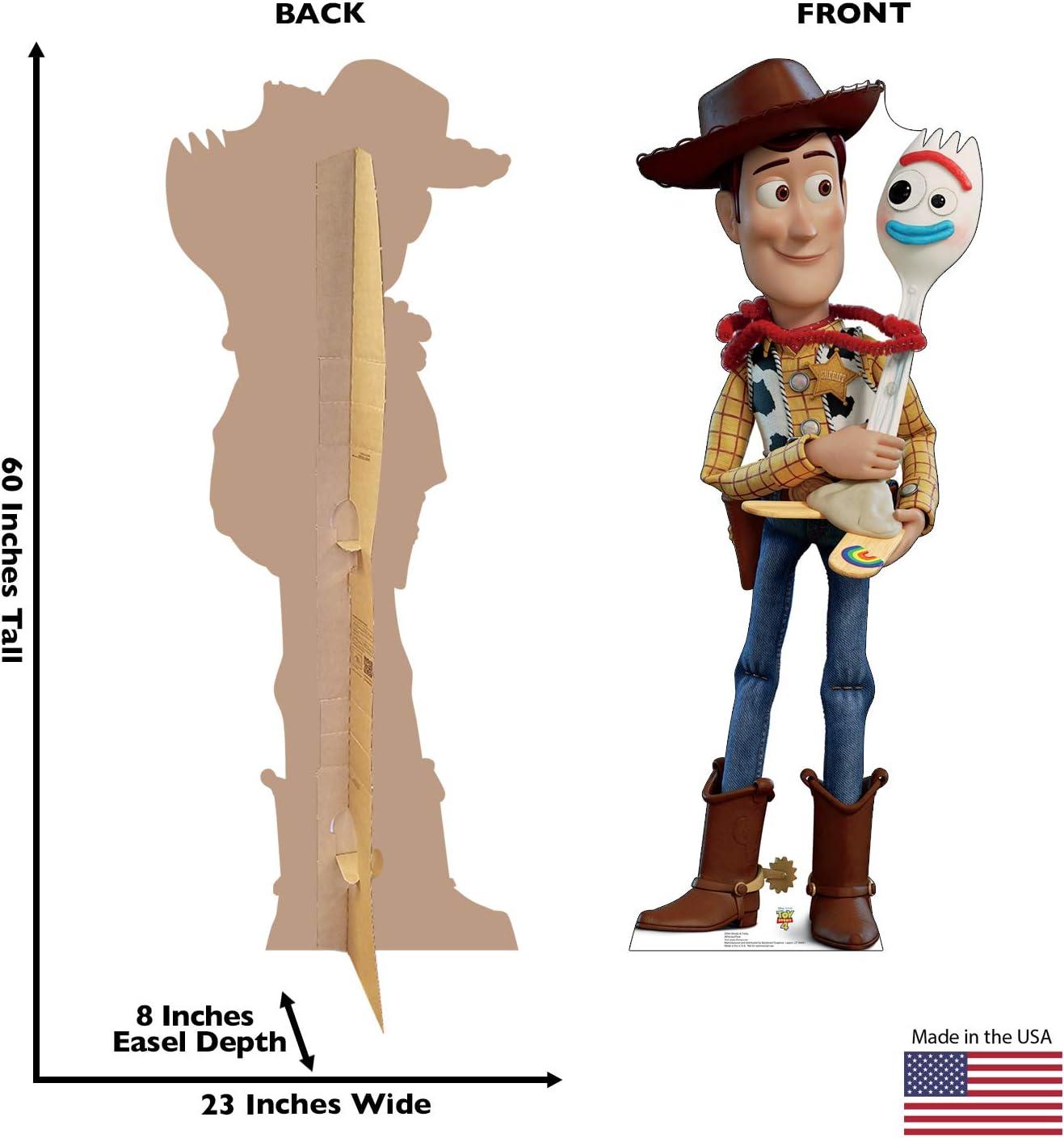 Life-Size Woody and Forky Cardboard Standup 60" x 23"